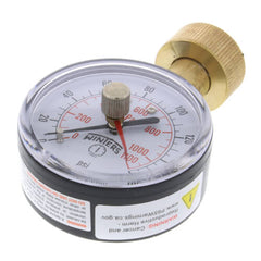 WINTERS INSTRUMENTS Winters Instruments PETM213 2-1/2 PET Economy Maximum Pointer Water Test Pressure Gauge 0-160 PSI