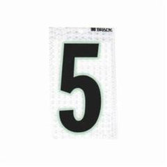 BRADY Brady 3010-5 Number Label High-Intensity Prismatic Ultra Reflective 5 Pack