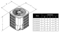 DAIKIN Daikin DX13SA0483 Light Commercial Split Air Conditioner 13 SEER, Three-Phase