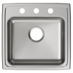 ELKAY Elkay LRAD1919503 Lustertone Classic Stainless Steel 19-1/2 x 19 x 5 Single Bowl Drop-in ADA Sink