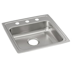 ELKAY Elkay LRAD1919503 Lustertone Classic Stainless Steel 19-1/2 x 19 x 5 Single Bowl Drop-in ADA Sink