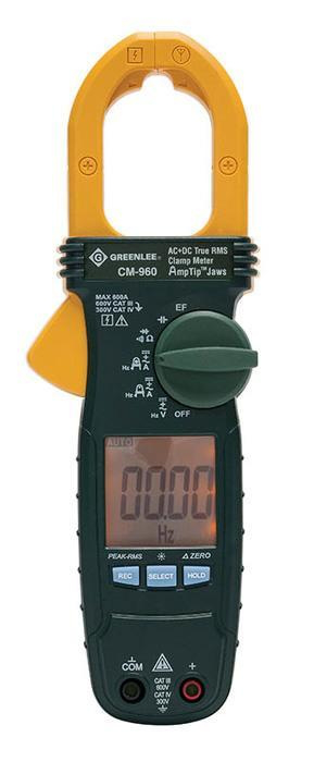 GREENLEE Greenlee CM-960 Clamp Meter 600 VAC/VDC 600 Amp