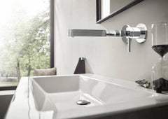 HANSGROHE Hansgrohe 76050001 Finoris Single Handle Wall Mount Bathroom Sink Faucet in Chrome
