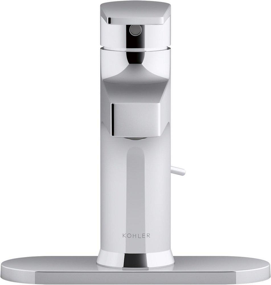 KOHLER Kohler 74021-4-CP Taut Single Handle Monoblock Bathroom Sink Faucet In Polished Chrome