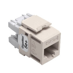 LEVITON Leviton 5G110-RT5 GigaMax 5e+ QuickPort Connector, Category 5e, Light Almond