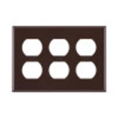LEVITON Leviton 85030 P83 Standard Size Wall Plate 3 Gang