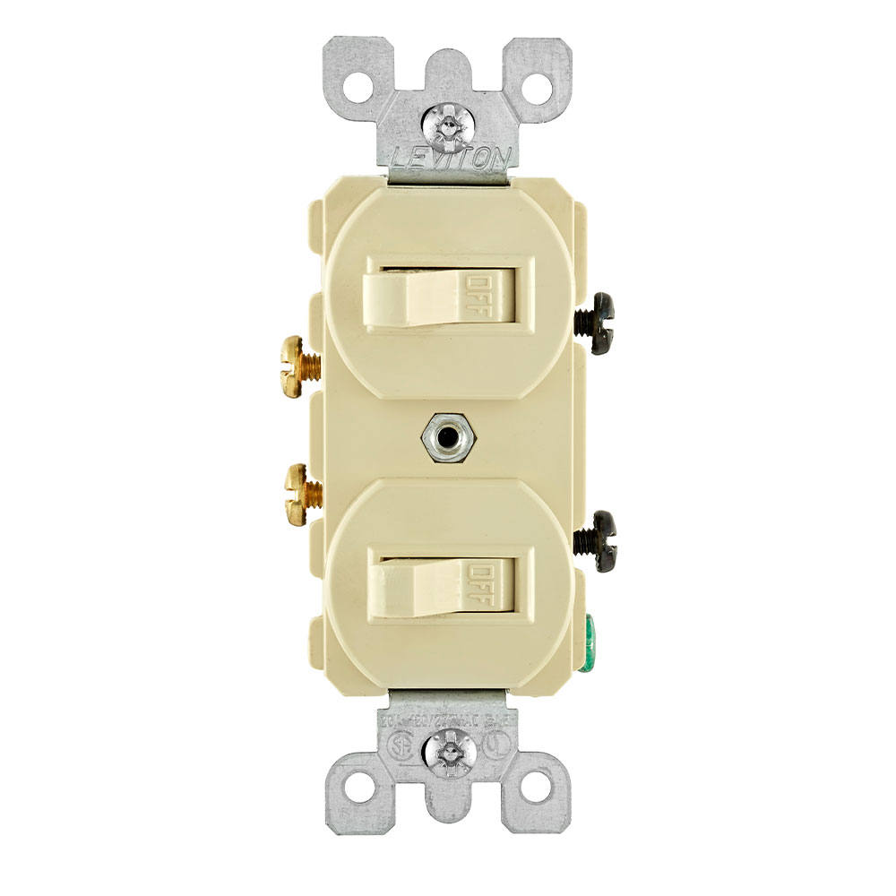 LEVITON Leviton 5334-I Duplex Style Combination Switch 20A 120/277V