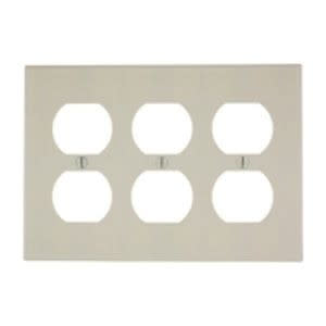 LEVITON Leviton 78030 Wall Plate Standard Size Traditional (3 Gangs) Replacement MPN