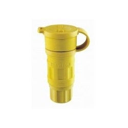 LEVITON Leviton 27W47 Locking Connector 1-Phase Grounding Watertight Cable Mount 125 VAC 20 A