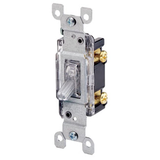 LEVITON Leviton 1461-LC RESI ILLUM SP TOG SW 120 Volt 15 Amp 1/2 hp