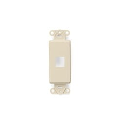 LEVITON Leviton 41641-I QuickPort Decora Insert 1 Port Flush Mount Ivory