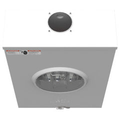 MILBANK Milbank U4701-RL-QG Meter Socket Ringless 200A 600V 3-PH 7-Jaw OH/UG Lever Bypass Small Hub Opening Quadplex Ground Surface-Mount NEMA 3R