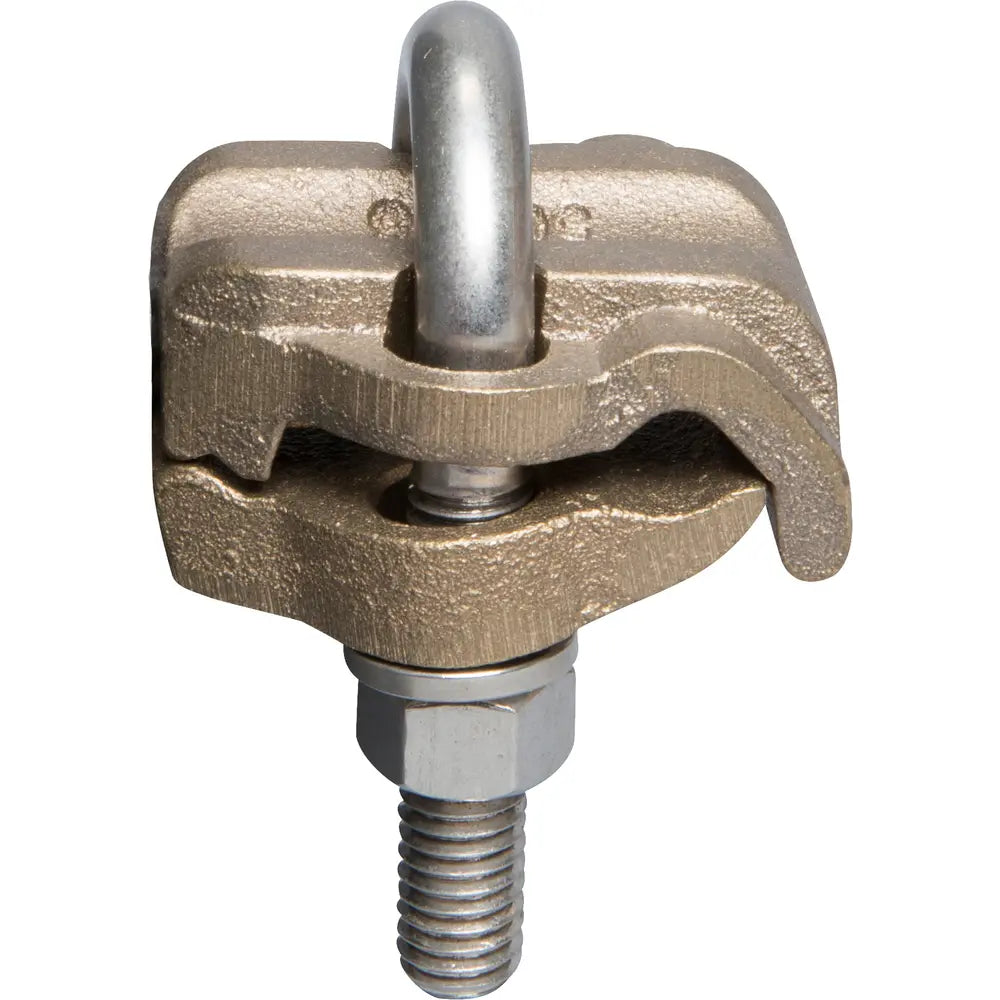 NSI NSI UC-105 Heavy Duty U-Bolt Ground Clamp, 5/8 to 3/4 in Rod, 2/0 AWG to 250 kcmil Conductor