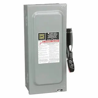 SCHNEIDER ELECTRIC Square D H321NRB Fusible Heavy Duty Safety Switch 30A 4-Wire 3-Pole 1 Neutral