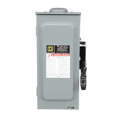 SCHNEIDER ELECTRIC Square D H321NRB Fusible Heavy Duty Safety Switch 30A 4-Wire 3-Pole 1 Neutral