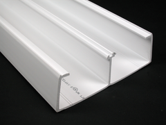 LEGRAND Wiremold 5400TB Nonmetallic Raceway Base 2 Comp Ivory