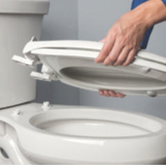 BEMIS Bemis 500EC-LINEN Toilet Seat Closed Front Round 14-3/8 x 16-7/8