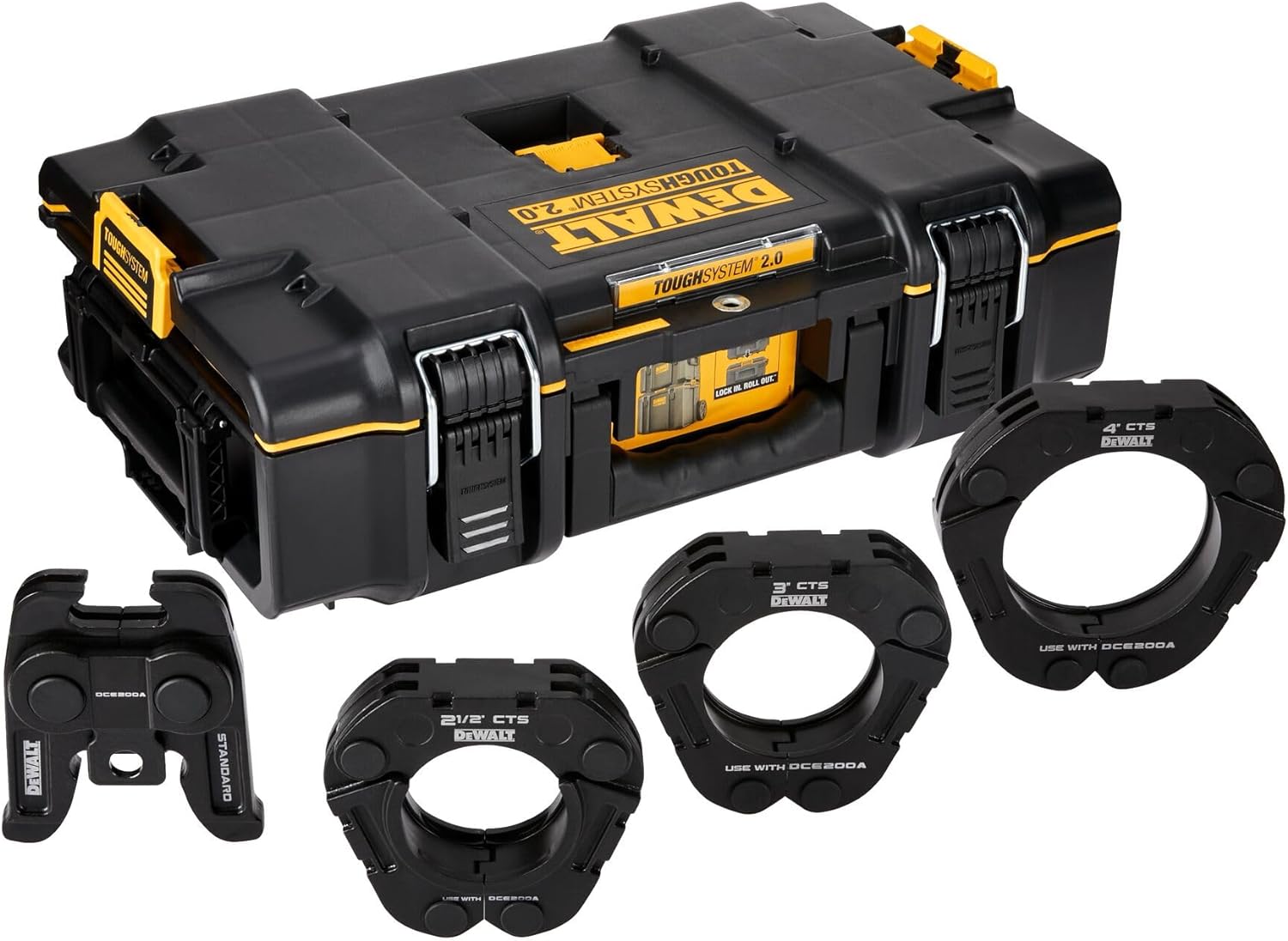 DEWALT DeWALT DCK201K Press Kit Tool Kit, Press Rings and Jaw, 2-1/2 to 4 Inch