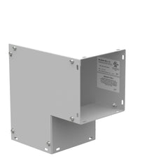 MILBANK Milbank 66L90S 10x6.125x10 Wireway Elbow 90 Side Wall Access ANSI 61 Gray Steel