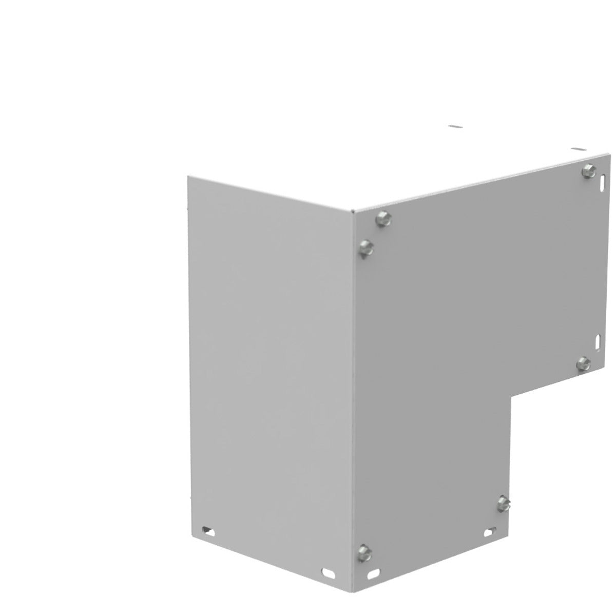 MILBANK Milbank 66L90S 10x6.125x10 Wireway Elbow 90 Side Wall Access ANSI 61 Gray Steel