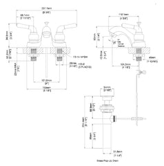 OLYMPIA Olympia L-7242-ORB Lavatory Faucet 2-Handle 1.2 GPM