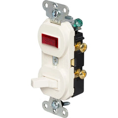 LEGRAND Pass & Seymour 692LAG Single-Pole Combination Switch and Pilot Light, Light Almond