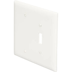 LEGRAND Pass & Seymour TPJ113LA Combination Wall Plate, 1-Toggle Switch, 1-Blank, 2-Gang, Light Almond