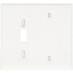 LEGRAND Pass & Seymour TPJ113LA Combination Wall Plate, 1-Toggle Switch, 1-Blank, 2-Gang, Light Almond