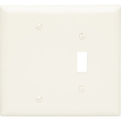 LEGRAND Pass & Seymour TPJ113I Combination Openings, 1 Toggle Switch and 1 Blank, 2-Gang, Ivory