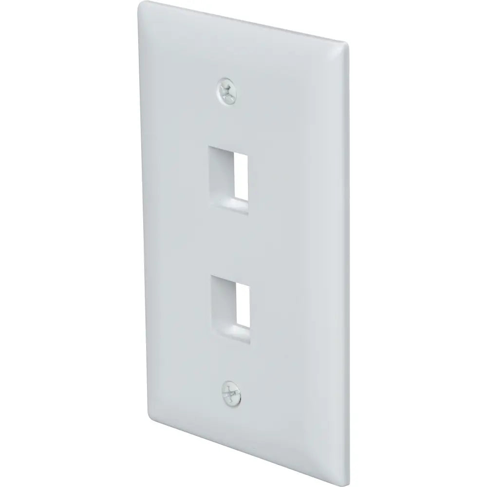 LEGRAND Pass & Seymour WP3402-WH Legrand-Pass & Seymour Single-Gang, 2-Port Wall Plate, White