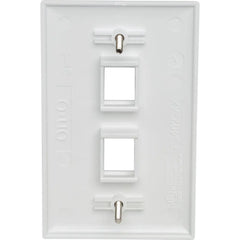 LEGRAND Pass & Seymour WP3402-WH Legrand-Pass & Seymour Single-Gang, 2-Port Wall Plate, White
