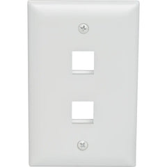 LEGRAND Pass & Seymour WP3402-WH Legrand-Pass & Seymour Single-Gang, 2-Port Wall Plate, White