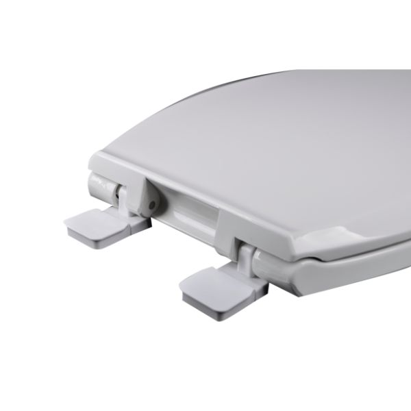PLUMBING TECHNOLOGIES Plumbing Technologies 231-00 PlumbTech Elongated Plastic Top Mount Toilet Seat with Adjustable Release N Clean Hinge