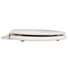 PLUMBING TECHNOLOGIES Plumbing Technologies 103-00 PlumbTech Residential Round Molded Wood Toilet Seat with Easy Release 'N' Clean Hinge, White