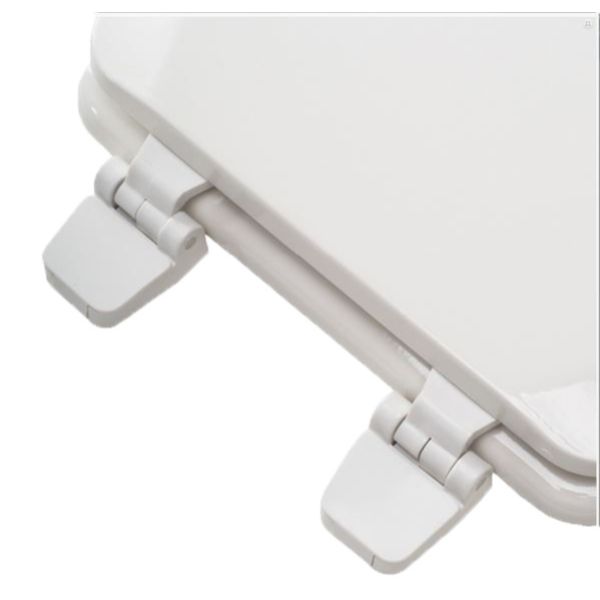 PLUMBING TECHNOLOGIES Plumbing Technologies 103-00 PlumbTech Residential Round Molded Wood Toilet Seat with Easy Release 'N' Clean Hinge, White