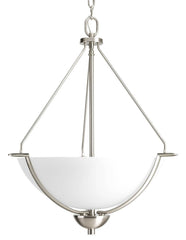 PROGRESS LIGHTING Progress Lighting P3912-09 Bravo 3 Light 100W Pendant Brushed Nickel