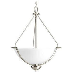 PROGRESS LIGHTING Progress Lighting P3912-09 Bravo 3 Light 100W Pendant Brushed Nickel