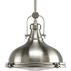 PROGRESS LIGHTING Progress Lighting P5188-09 1 Light 100W Mini Pendant Brushed Nickel