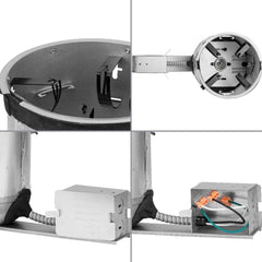 PROGRESS LIGHTING Progress Lighting P806N-R-MD-ICAT Air-Tight IC Remodel Recessed Housing 120 Volt Unfinished