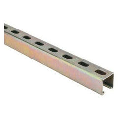SUPERSTRUT Superstrut A1400HS-10PG Half Slotted Strut Channel, 10 ft x 1-5/8 inch x 1-5/8 inch, Pre-galvanized Steel, 14 Gauge