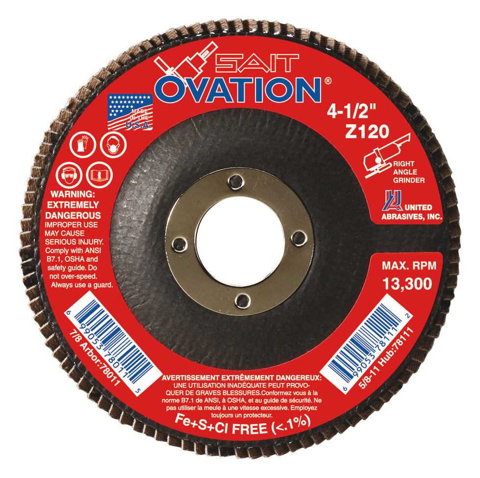 UNITED ABRASIVES 78011 FLAP DISCS