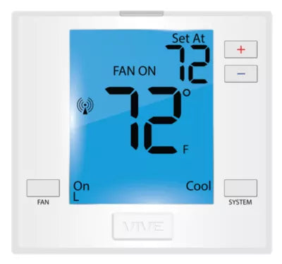 VIVE VIVE TPN731W T700 Platform Wireless PTAC thermostat non-programmable 2H/1C heat pump