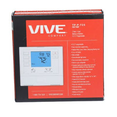 VIVE VIVE TP-P-725 5+1+1 Programmable Thermostat 2H/1C Heat Pump With 4 Sq. In. Display