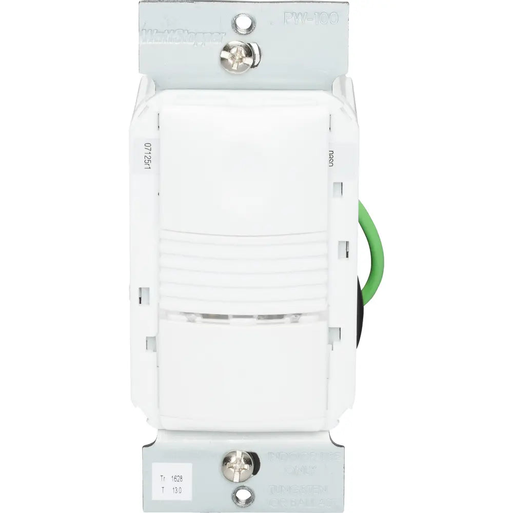 WATTSTOPPER Wattstopper PW-100-W PIR Wall Switch Occupancy Sensor 120/277 VAC