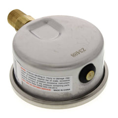 WINTERS INSTRUMENTS Winters Instruments PFQ804 2-1/2 Stainless Steel Liquid Filled Gauge 0-100 PSI