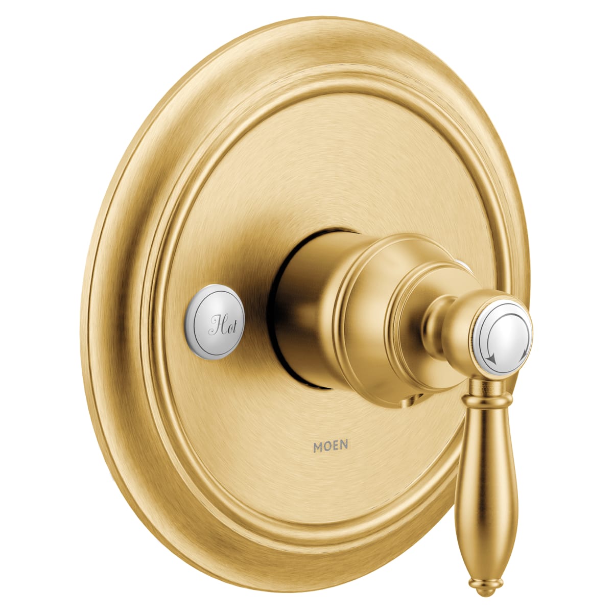 MOEN Moen UTS33101BG Weymouth Single Handle Pressure Balancing Valve Trim in Brushed Gold