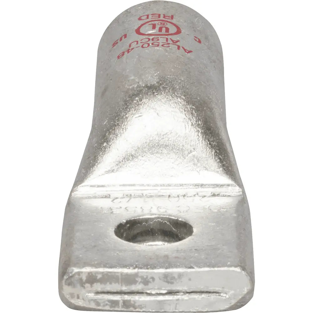 NSI NSI AL250-48 Single-Hole Aluminum Barrel Compression Lug, Red, 250MCM, 1/2 Mount