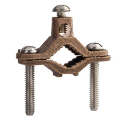 NSI NSI G-1-SDB Heavy Duty Bronze Ground Clamp for Direct Burial, 10 to 2 AWG Conductor