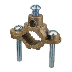 NSI NSI G-1-SDB Heavy Duty Bronze Ground Clamp for Direct Burial, 10 to 2 AWG Conductor