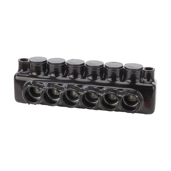 NSI NSI IPLMD750-6 IPLMD Series Double Sided Entry Dual Rated Insulated Multi-Tap Connector With Mounting Holes